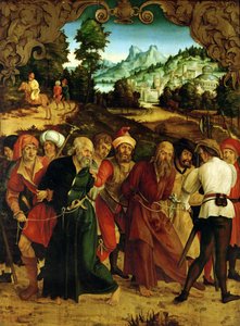 Szent Péter és Szent Pál letartóztatása, egy poliptichonról, amely jelenetek az SS életéből. Péter és Pál (a 86832 részlete)